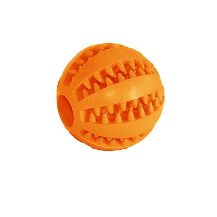 Dog Chew Toy Rubber Ball Dental Clean Teeth Healthy Food Dispenser Puppy Pet AU - Aimall
