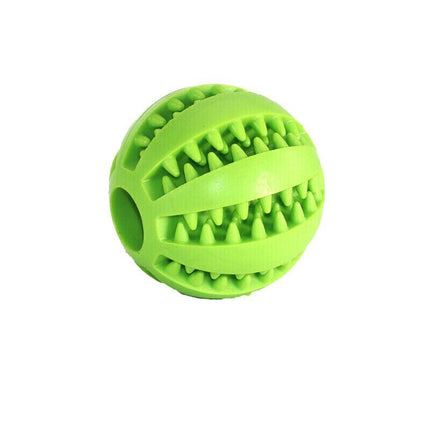Dog Chew Toy Rubber Ball Dental Clean Teeth Healthy Food Dispenser Puppy Pet AU - Aimall