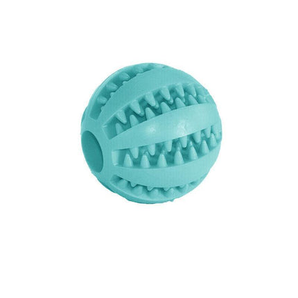 Dog Chew Toy Rubber Ball Dental Clean Teeth Healthy Food Dispenser Puppy Pet AU - Aimall