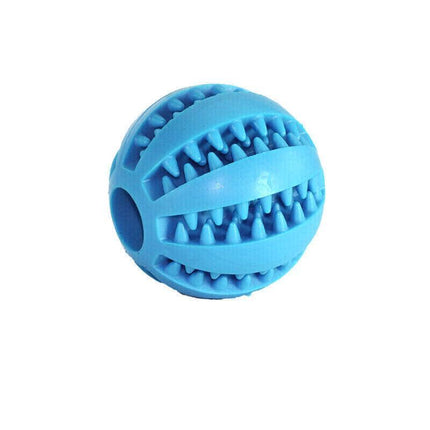 Dog Chew Toy Rubber Ball Dental Clean Teeth Healthy Food Dispenser Puppy Pet AU - Aimall