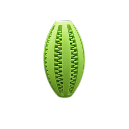 Dog Chew Toy Rubber Ball Dental Clean Teeth Healthy Food Dispenser Puppy Pet AU - Aimall