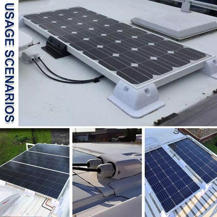 8PCS Solar Panel Mounting Z Bracket Set For Flat Roof Wall Mount Kit Aluminum AU - Aimall