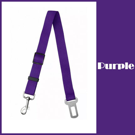 Adjustable Pet Dog Safety Car Vehicle Seat Belt Harness Lead Pet Seatbelt Nylon - Aimall