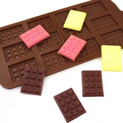 Mini Chocolate Bar Flexible Silicone Mold Candy Chocolate Cake Jelly Mould AU - Aimall
