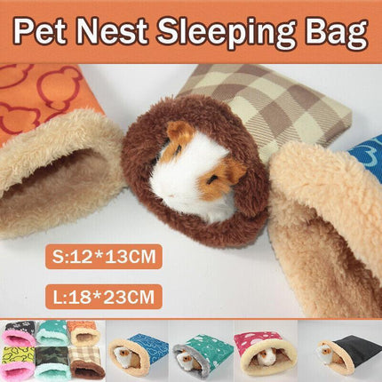 Pet Bed Guinea Pig Squirrel Small Hedgehog Hamster Warm Pet Nest Sleeping Bag AU - Aimall