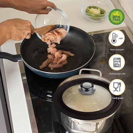 2PCS Kitchen Cookware Pot Saucepan Replacement Pan Lid Hand Grip Knob Handle Set - Aimall