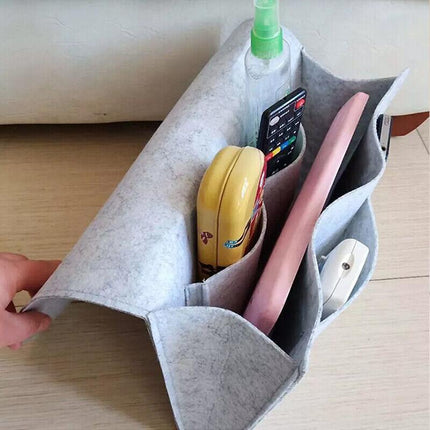 Storage Bag Hanging Sofa Bedside Organizer Caddy Pocket Bed Phone Book Holder AU - Aimall