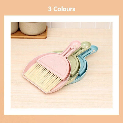 1PCS Mini Desktop Sweep Cleaning Brush Keyboard Brush Small Broom Dustpan Set AU - Aimall