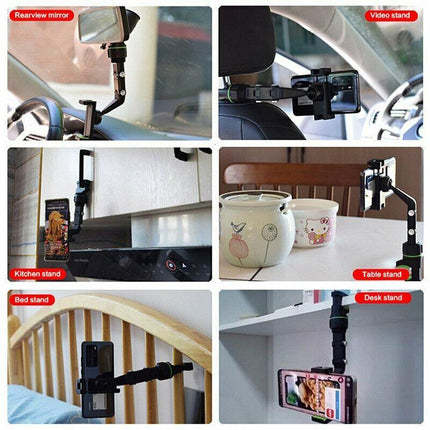360°Car Rear View Mirror Mount Holder Stand For Phone Multifunctional Universal~ - Aimall