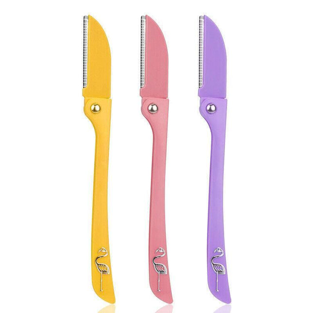3PCS Women's Eyebrow Razor Dermaplaning Kit Facial Hair Shaving Razor Tool AU - Aimall