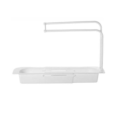 NEW Telescopic Sink Rack Holder Expandable Storage Drain Basket Home Kitchen Kit - Aimall