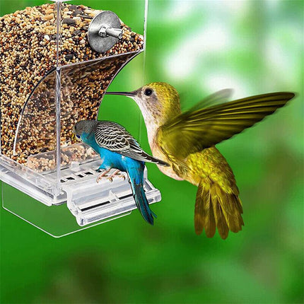No Mess Bowl Auto Cage Bird Feeder Cup Automatic Parrot Canary Small Cockatiel - Aimall