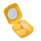Pocket Plastic Mini Contact Lens Case Kit Outdoor Travel Holder Mirror Container - Aimall