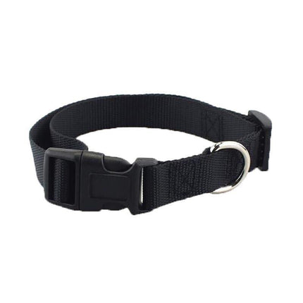 Dog Puppy Pet Collar Adjustable Nylon Toy Small Medium Large pink blue red black - Aimall