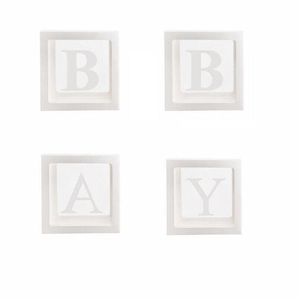 3/4PCS ONE BABY Transparent Balloon Box Girls Boys Shower 1st Birthday Party AU - Aimall