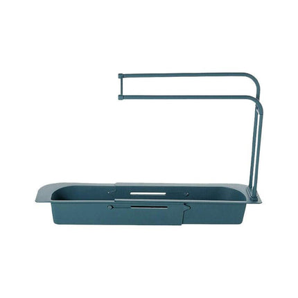 NEW Telescopic Sink Rack Holder Expandable Storage Drain Basket Home Kitchen Kit - Aimall