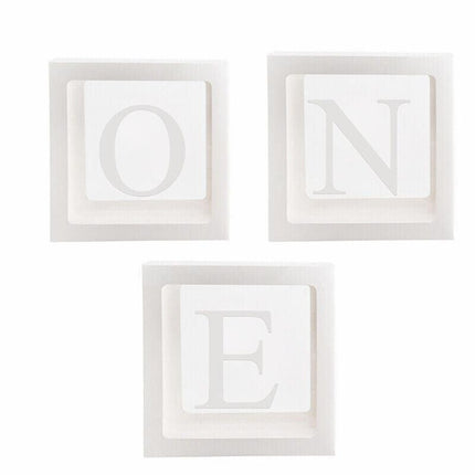 3/4PCS ONE BABY Transparent Balloon Box Girls Boys Shower 1st Birthday Party AU - Aimall