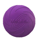 Dog Frisbee Rubber Pet Puppy Safe Exercise Fetch Outdoor Training Toy AU STOCK - Aimall