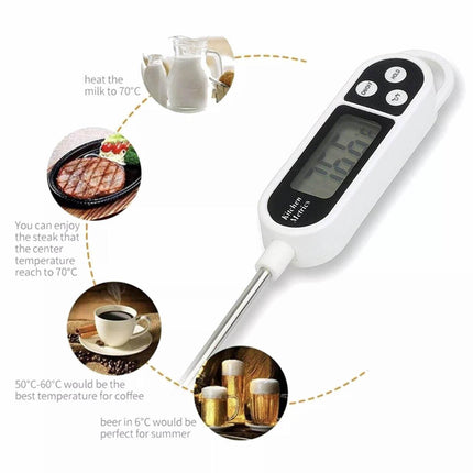 2X Candy Jam Meat Cooking Food Digital Thermometer Kitchen BBQ Temperature Probe - Aimall