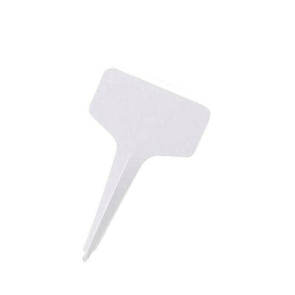 T-type Plant Labels Flexible Plastic Garden Tags Nursey Seeding Marker Pen White - Aimall