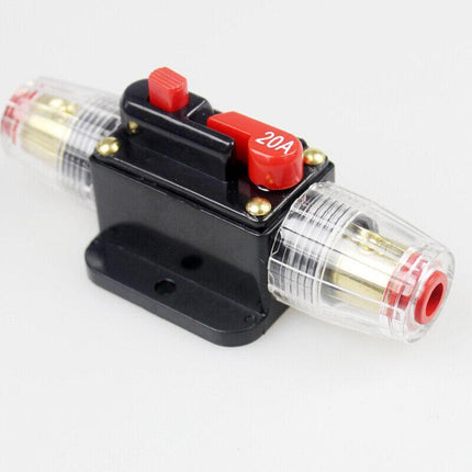 20-150AMP Circuit Breaker Dual Battery IP67 Waterproof Fuse Manual Reset 12V 24V - Aimall