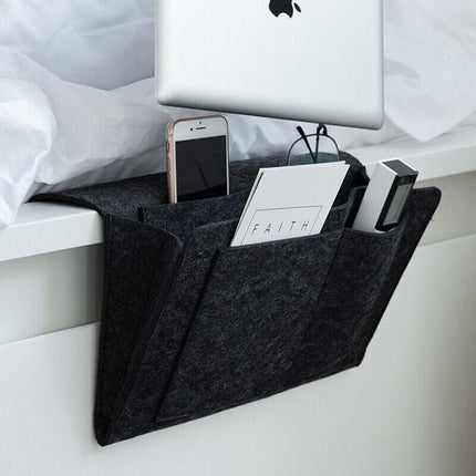 Storage Bag Hanging Sofa Bedside Organizer Caddy Pocket Bed Phone Book Holder AU - Aimall