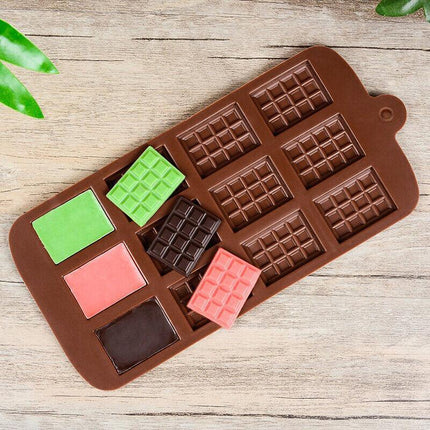 Mini Chocolate Bar Flexible Silicone Mold Candy Chocolate Cake Jelly Mould AU - Aimall