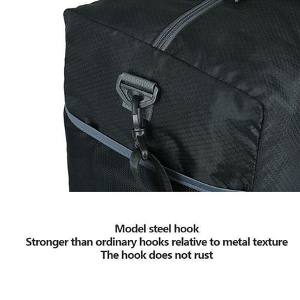 Large Gym Duffel Bags 70L Canvas Travel Bag Waterproof Fitness Shoes Compartment - Aimall