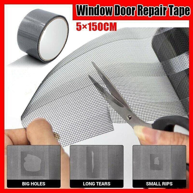 Window Door Repair Tape Fly Screen Insect Repellent Repair Tape Self Adhesive - Aimall