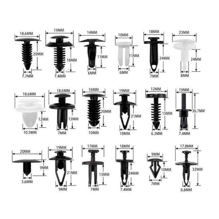 415pcs Car Body Push Retainer Pin Rivet Trim Plastic Clips Panel Moulding Kit AU - Aimall