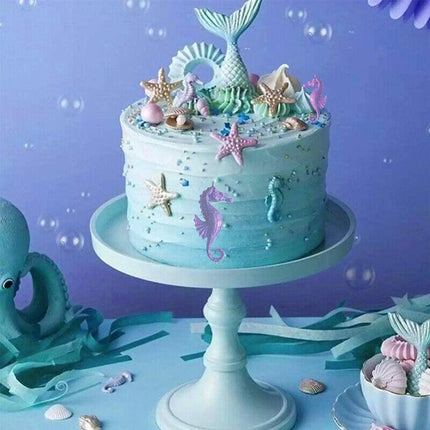 Mermaid Tail Sea Shell Silicone Cake Fondant Sugarcraft Mould Chocolate Mold AU - Aimall