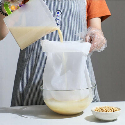 Micron Reusable Nylon Fine Mesh Food Strainer Filter Bag for Nut Milk Coffee AU - Aimall