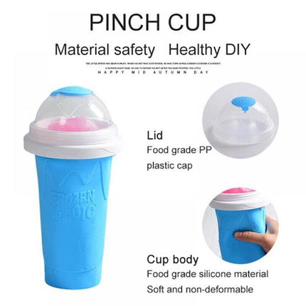 Slushie Maker Cup Quick Freeze Magic Squeeze Cup Milkshake Cup Ice Cream Maker - Aimall
