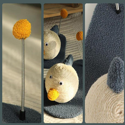 Cat Scratching Post with Ball Pet Scratcher Toy Claw Grinding Climbing Tree AU - Aimall