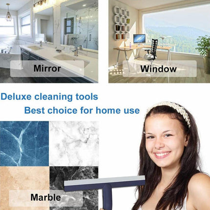 Shower Squeegee Bathroom Mirror Window Brush Cleaning Wiper Home Cleaner Tool AU - Aimall