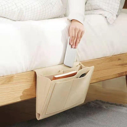 Storage Bag Hanging Sofa Bedside Organizer Caddy Pocket Bed Phone Book Holder AU - Aimall