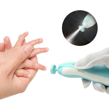 Electric Baby Nail Trimmer Infant Newborn Safe Grinder Clipper Tools Set AUStock - Aimall