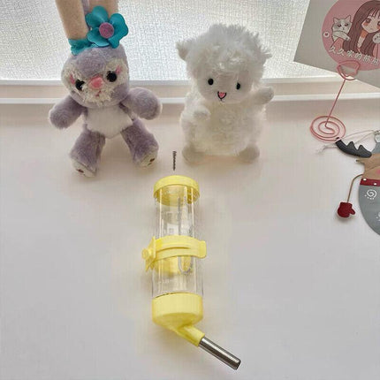 2X Pet Guinea Pig Rabbit Hamster Rat Drinker Drinking Water Bottle Waterer 250ML - Aimall