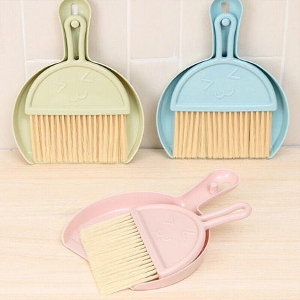 1PCS Mini Desktop Sweep Cleaning Brush Keyboard Brush Small Broom Dustpan Set AU - Aimall