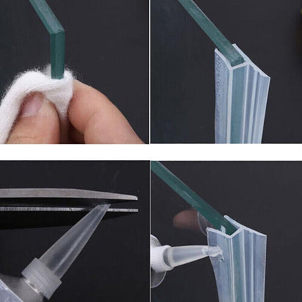2M 6mm Seal Strip Screen Door Bathroom Shower Water Silicone H Shape AU - Aimall