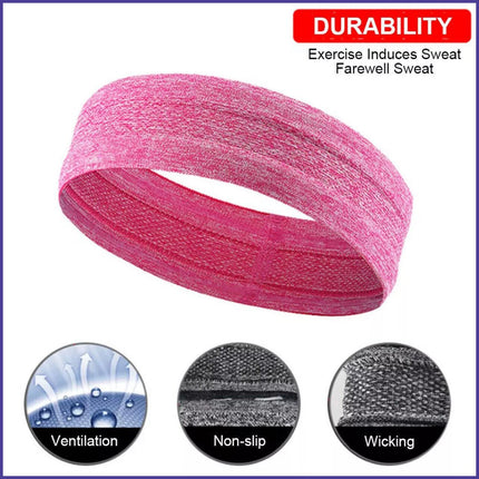 AOLIKES Breathable Silicone Anti-slip Hair Band Fitness Sports Running Headband - Aimall