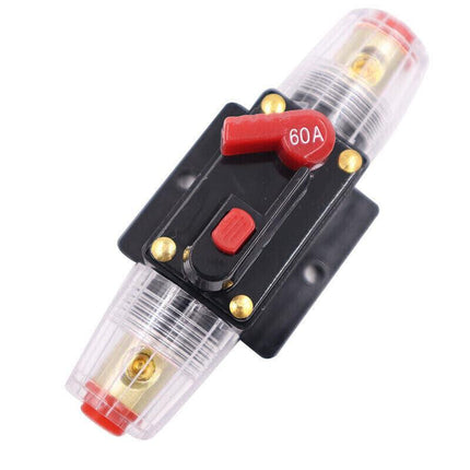 20-150AMP Circuit Breaker Dual Battery IP67 Waterproof Fuse Manual Reset 12V 24V - Aimall