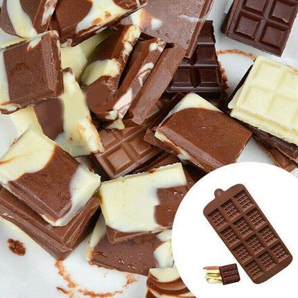 Mini Chocolate Bar Flexible Silicone Mold Candy Chocolate Cake Jelly Mould AU - Aimall