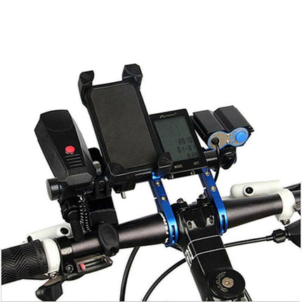 Double Mountain Bike Handlebar Extender Extension Bicycle Mount Bracket HolderAU - Aimall