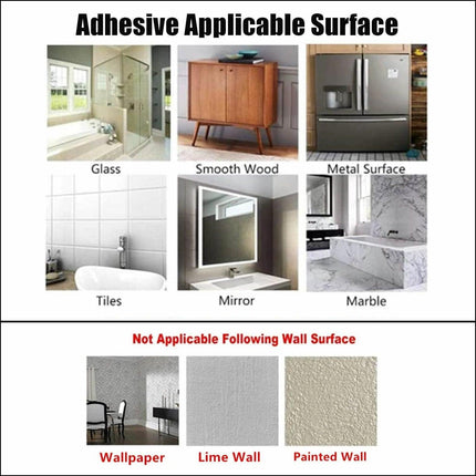 Bathroom Mounted Wall Suction Cup Hair Dryer Holder Hanger Shelf Rack Storage AU - Aimall