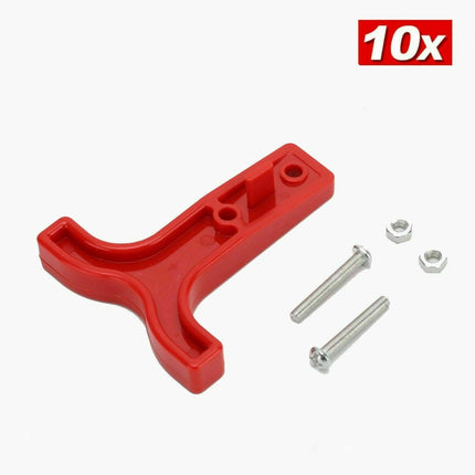 10x Red T Bar Handle for Anderson Style Plug Connectors Tool 50AMP 12-24v 6AWG - Aimall