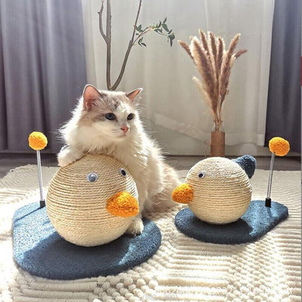 Cat Scratching Post with Ball Pet Scratcher Toy Claw Grinding Climbing Tree AU - Aimall