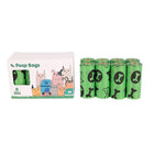 Biodegradable & Compostable Dog Poo Bags Pet Poop Bag Garbage Disposable Clean - Aimall