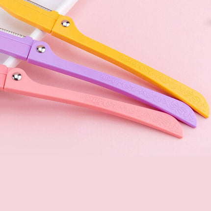 3PCS Women's Eyebrow Razor Dermaplaning Kit Facial Hair Shaving Razor Tool AU - Aimall