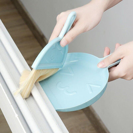 1PCS Mini Desktop Sweep Cleaning Brush Keyboard Brush Small Broom Dustpan Set AU - Aimall